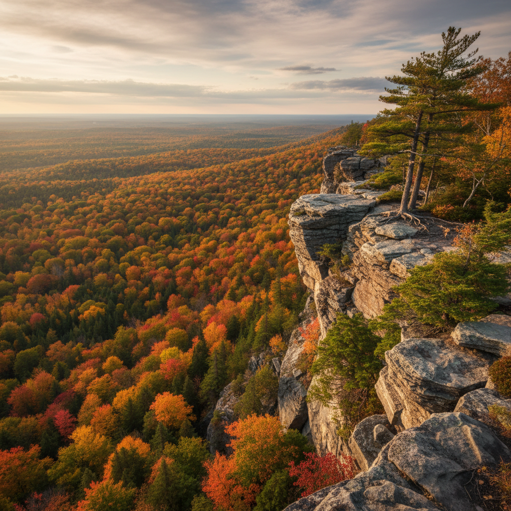 View of Collingwood and Georgian Bay from the Niagara Escarpment